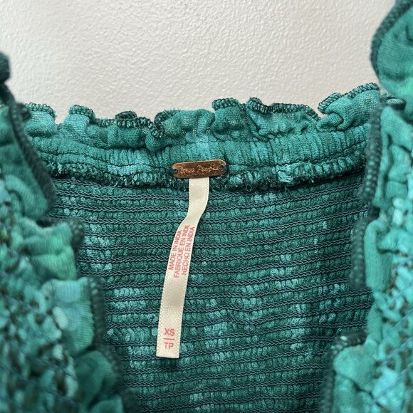 Free People Sweet Nothings Midi Dress in Forest Combo Green Size XS - Picture 6 of 12